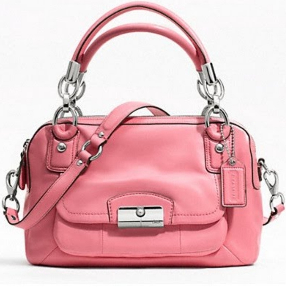 Coach Kristin Leather Double Zip Satchel